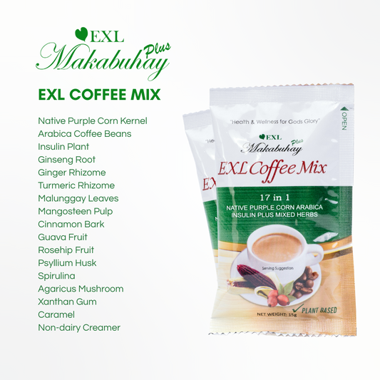 BUY 4 EXL COFFEE MIX, GET 1 EXL ALL-IN-1 SKINCARE OIL FREE